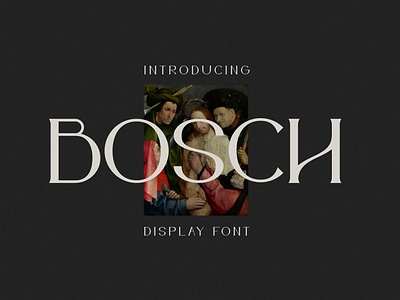 Bosch Display Font