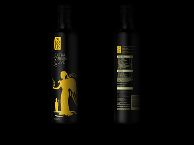 Nicopolis ancient black branding greece illustration olive olive oil