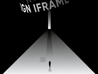 iframe man machine black branding design grain grain texture greece illustration