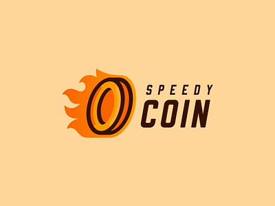 Speedy Coin Logo cartoon cartoon logo coin coin logo design flat mascot logo rianda rianda design