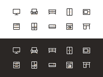 Furniture Icon icon illustration ui