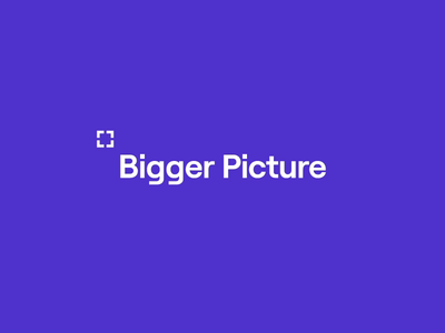 Bigger Picture Rebrand animation branding design