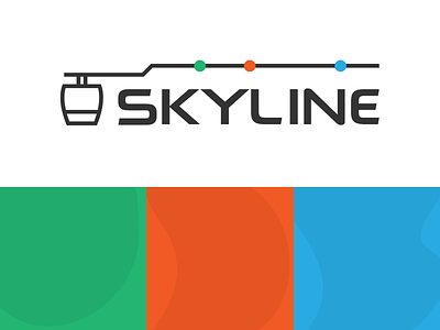 Skyline Branding brand brand and identity cable car design logo
