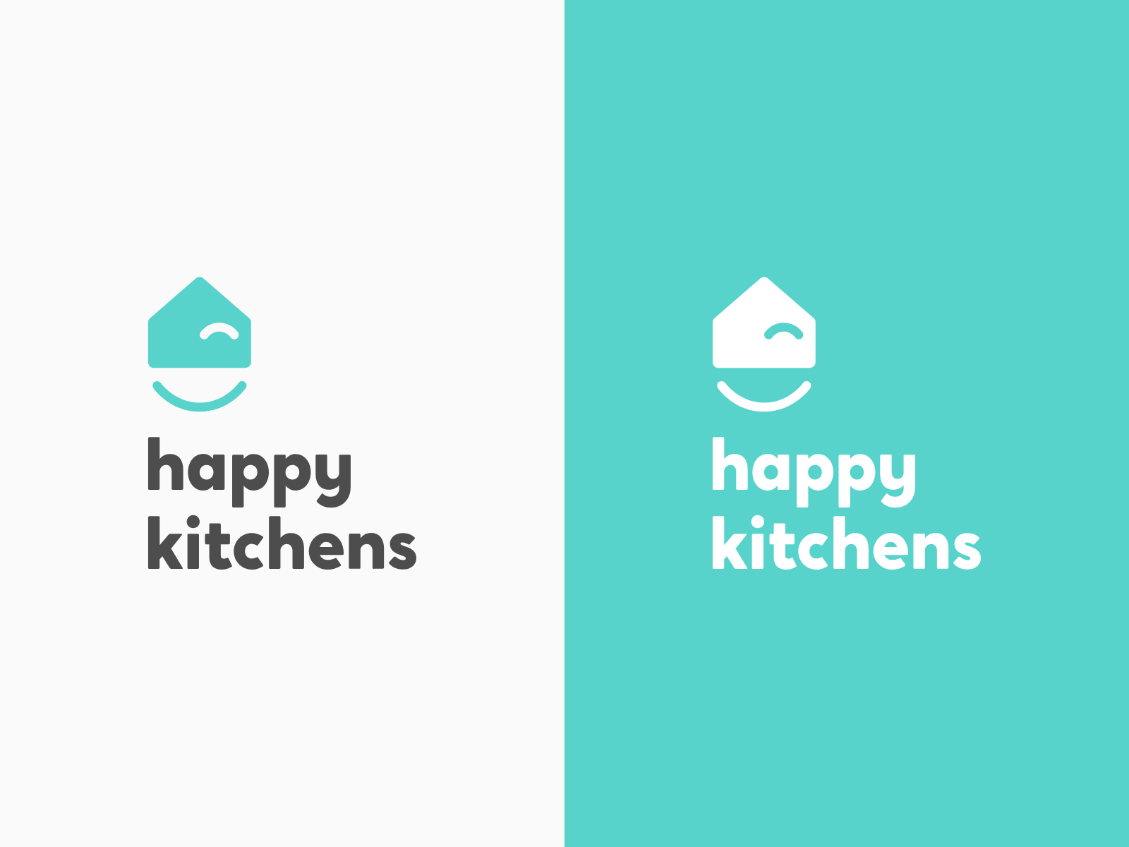 Happy Kitchens Stacked Logo by Bigger Picture on Dribbble
