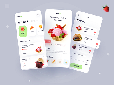 Foddy | A Special Food Ordering Platform food app food delivery food illustration food layout food ux foodie mobile app mobile app design mobile app ui ui