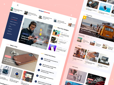 Gadget Boards Website page blog website gadget boards gadget boards gadget website gadgets minimal news website technews technology website typogaphy ui web design website