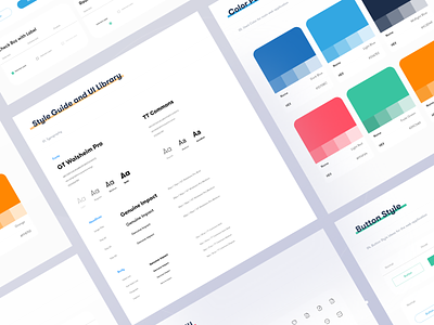 Olympic MLM Project Web App Style guide clean ui color palate dashboard illustration logo minimal styleguide