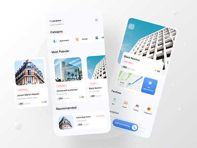 House | Apartment Rent iOS application apartment management apartment rent branding clean ui home rent house online booking house rent product design room booking system ui ux