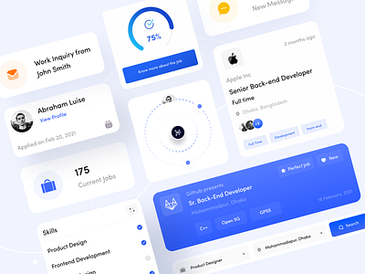 Employoo App Design System | UI Components