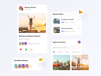 Tripexpoo Design Components | System UI booking card card design clean ui design system mobile ui components travel app design system travel booking travel card travel ui travel ui components trip ui ui ui components uiux web app design system