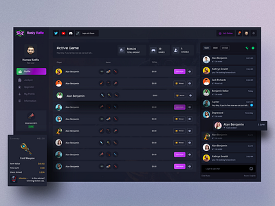 Gaming App Raffle Screen Leaderboard Design cryptogame gaming app gaming card design gaming component gaming shop design gaming store ui gaming ui raffle design skin design uiux upgrader