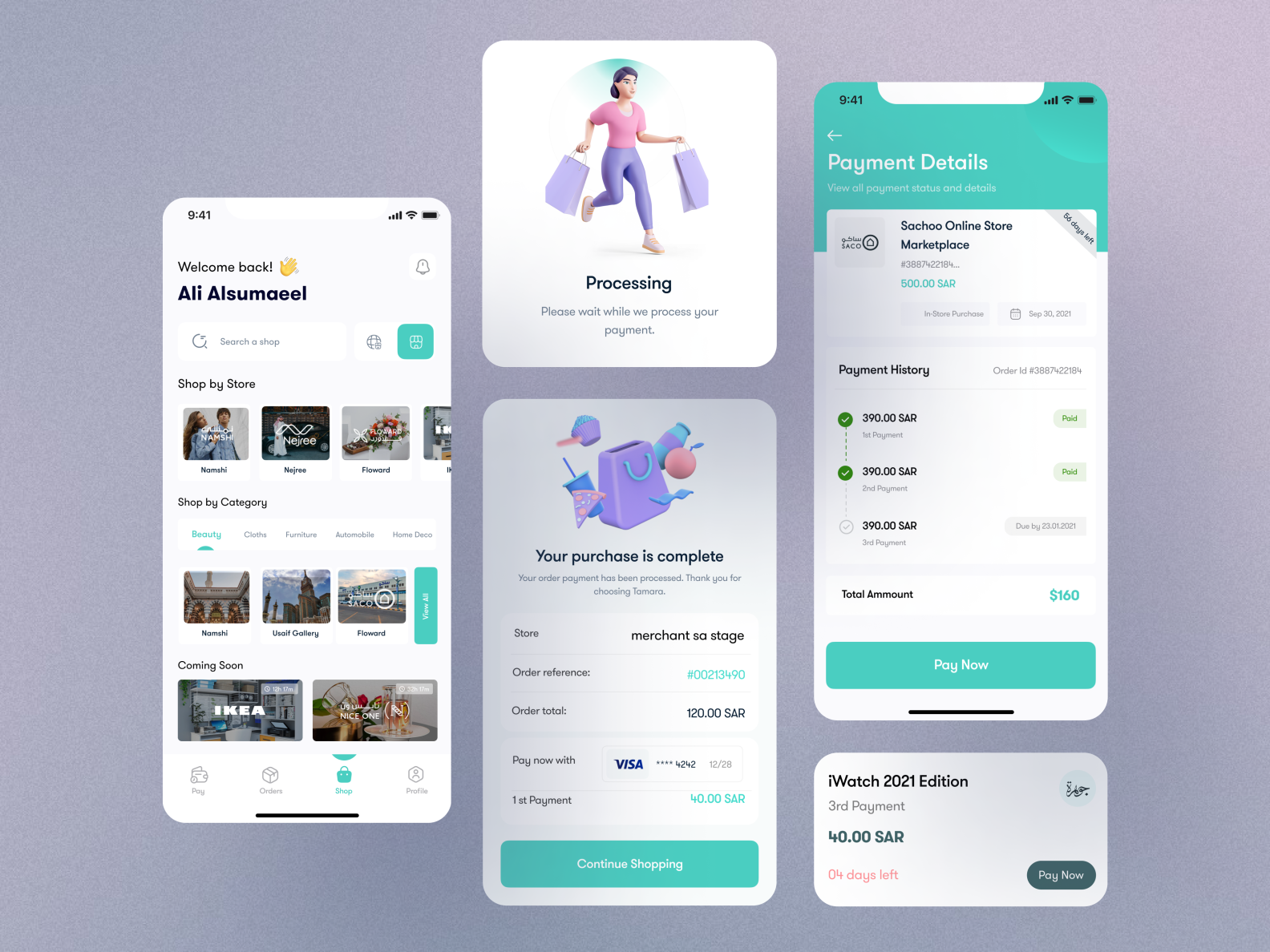 Tamara Fin-tech App Design Components by Khondokar Likhon on Dribbble