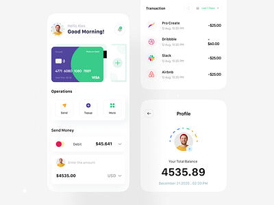 Finance Dashboard Mobile Version card ui clean ui dashboard ui finance dashboard fintech minimal design mobile responsive money management product design uiux ux web app web application ui