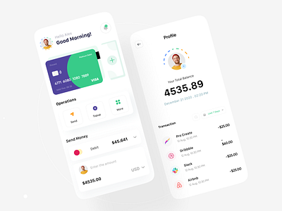 Finance Dashboard Mobile Version by Khondokar Likhon on Dribbble