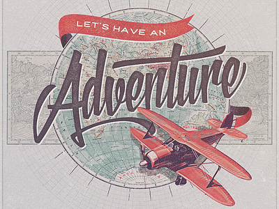 Let's have an Adventure adventure map outdoor poster world