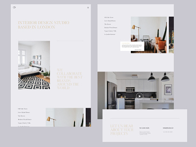Interior design studio minimalism