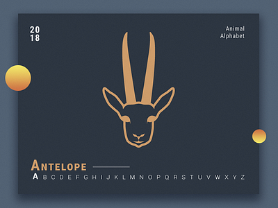 Animals Alphabet - Antelope