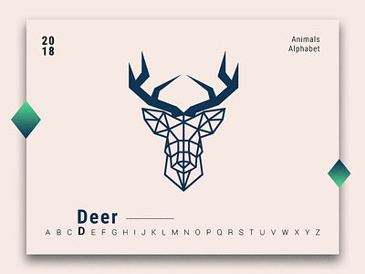 Animals Alphabet - Deer