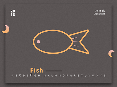 Animals Alphabet - Fish ai alphabet animal animal alphabet icon minimalism simple