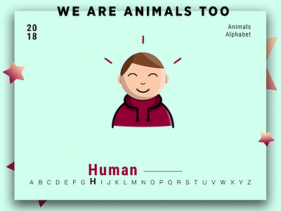 Animals Alphabet - Human ai alphabet animal animal alphabet icon minimalism simple