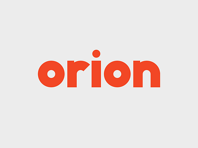 Orion bold logotype logotype design orion red type typedesign typeface typegraphy typogaphy