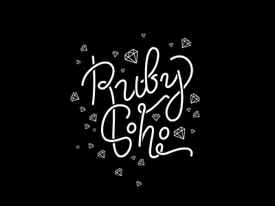 Ruby Soho lettering