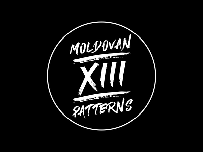 XIII Moldovan Patterns Logo lettering logo patterns