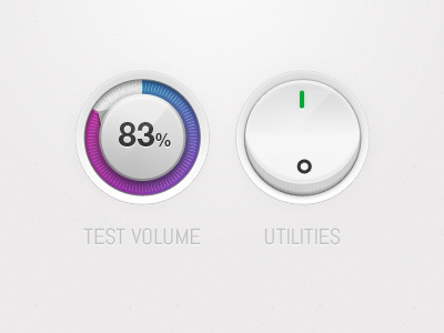 Volume & Utilities graph knob off on switch utilities volume