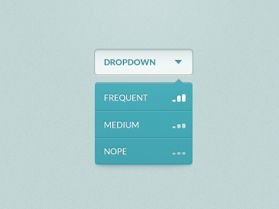 Dropdown Rebound dropdown menu monochrome