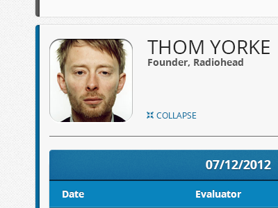 Good Job Thom evaluation profile thom yorke user