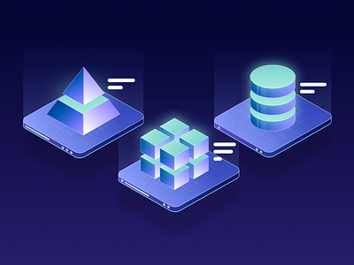 Data illustrations artwork data data set design geometry graphic illustration isometric isometry