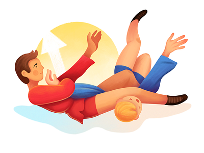 Sambo Armbar Illustration