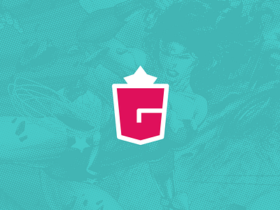 Super G! brand girl girls logo