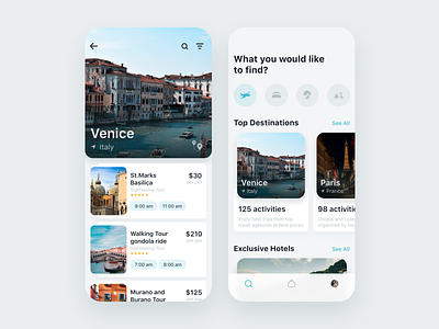 Travel App for booking unique experience app clean design fireart fireartstudio inspiration interaction interface picture product travel app ui user inteface ux uxdesign