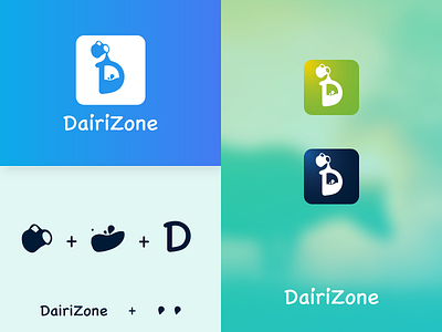 DairyZone Logo app design branding design graphic design illustration logo ui