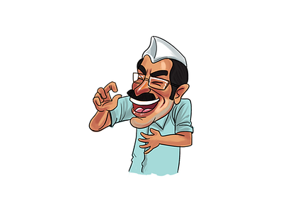 Arvind Kejriwal Sticker Design