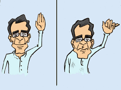 Politician Caricature Design cartoons character design funny illustration indian politics sarkar sketches vector