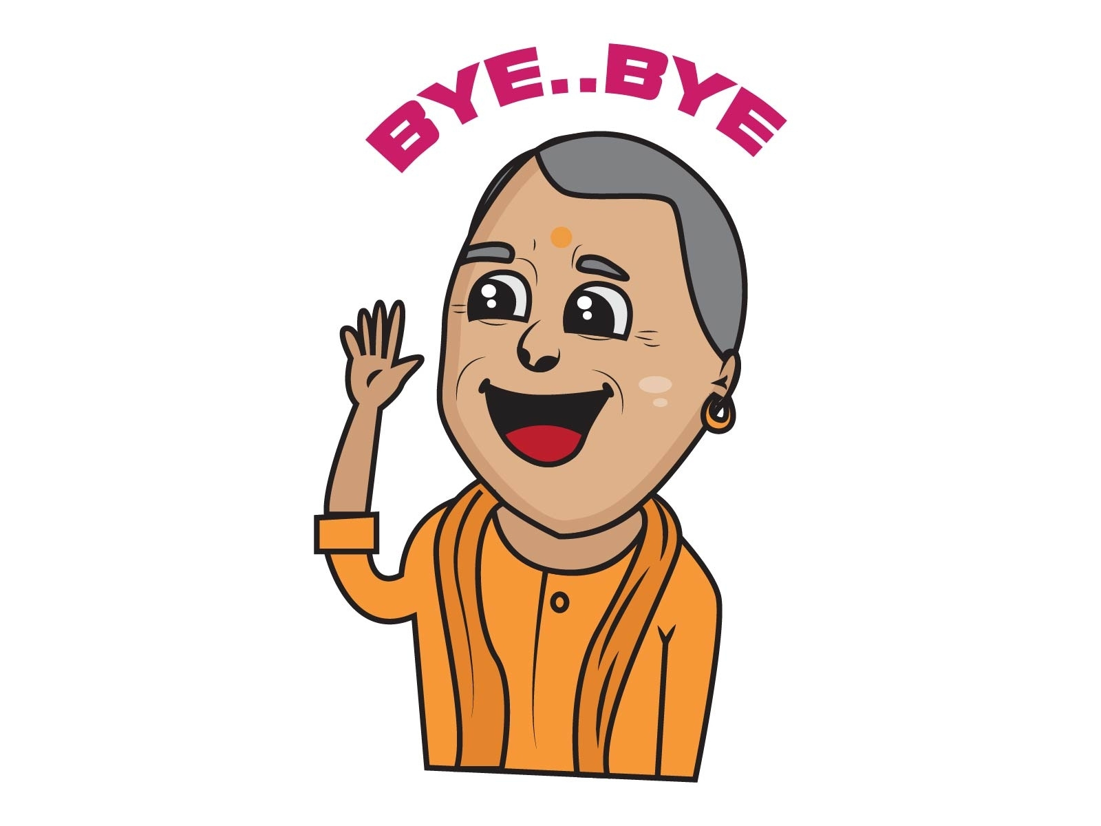 Yogi Adityanath Sticker Design by Sarkartoon on Dribbble