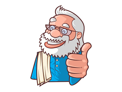 Narendra Modi With Thumbs up Sign Sticker Design
