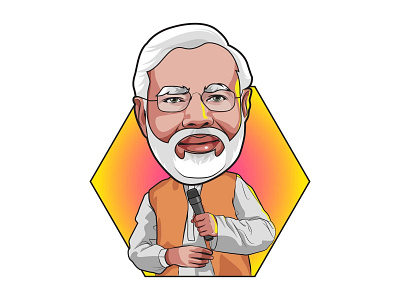 Happy Narendra Modi Sticker