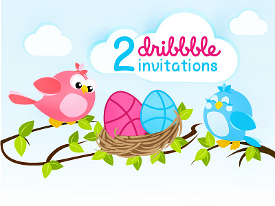 Illustration-Dribble Invites dribble invites