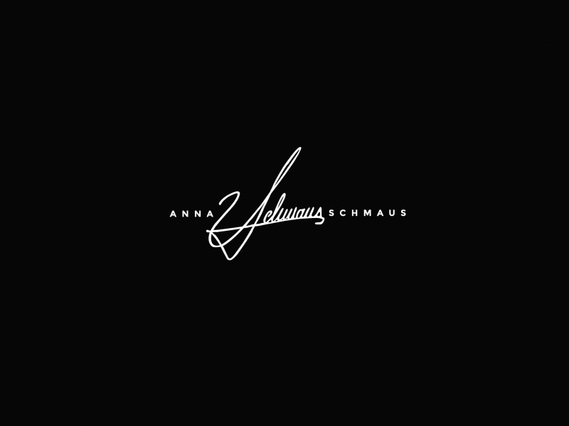 Signature Logo For Anna 2d animation after effect animated gif animation logo animation minimal logo signature logo