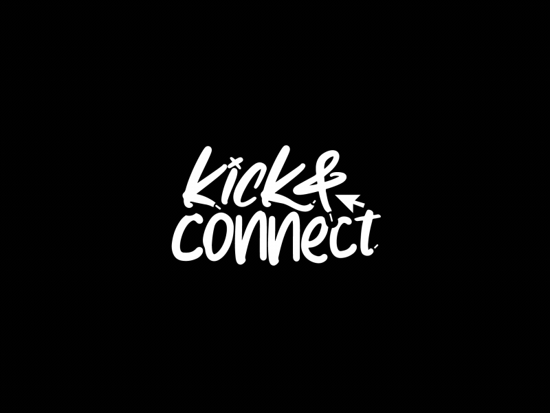 Logo Animation Kick connect 2d animation after effect animated gif animation branding fashion fashion brand logo animation minimal logo signature logo