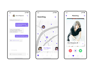 Dating App adobe xd app dating design mobile shop ui ux