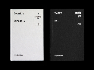 Kontrast trifft Kreativität trifft Wort trifft Warten book bookdesign contrast cover creativity editorial grid layout typedesign typography