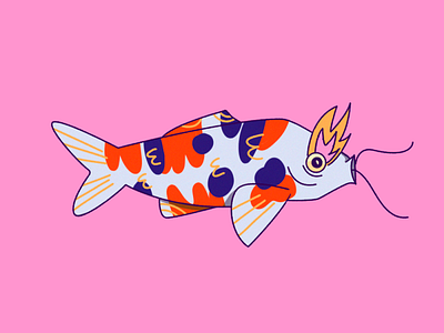 Koi Fish art illustration