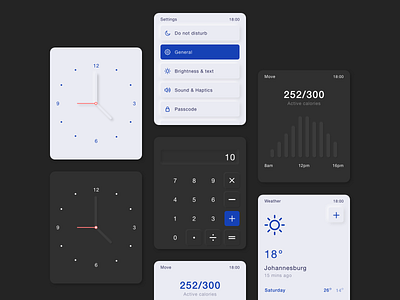 Soft UI concept for Apple Watch