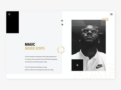 AXE Find your magic campaign concept design campaign design campaign website design interaction design minimal minimalist typography ui ui design ux web web design website website design