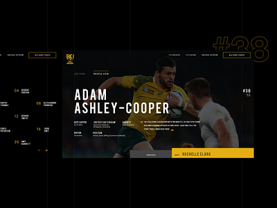 Rugby Centurions design interaction design ui ui design ux web web design website design