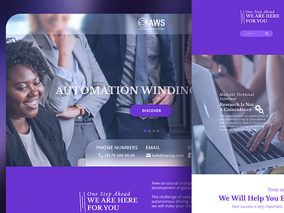 Automated Winding Systems AG branding design graphic design ui ux
